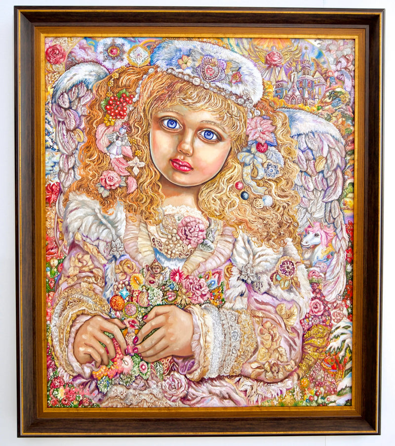 Christmas Angel of Lights  | 60 x 75 cm