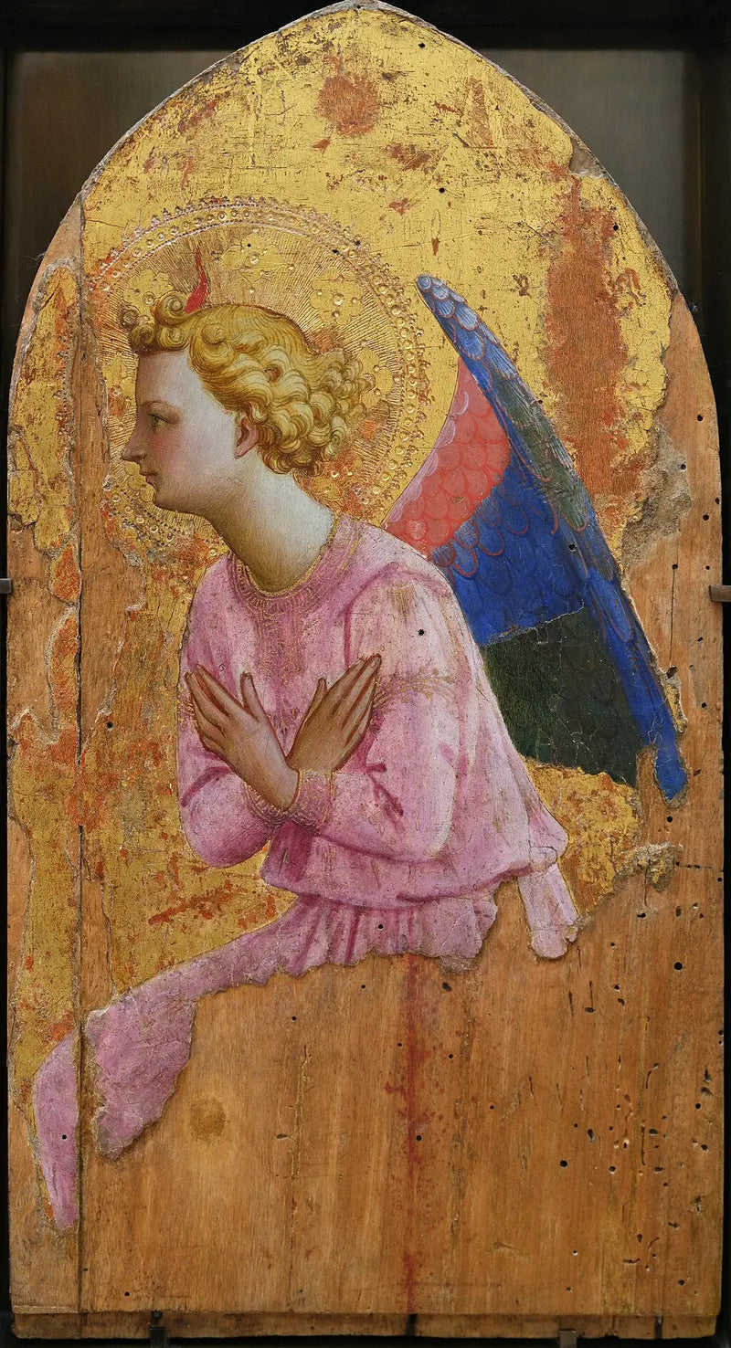 Angel en adoration, tourné vers la gauche - Fra Angelico