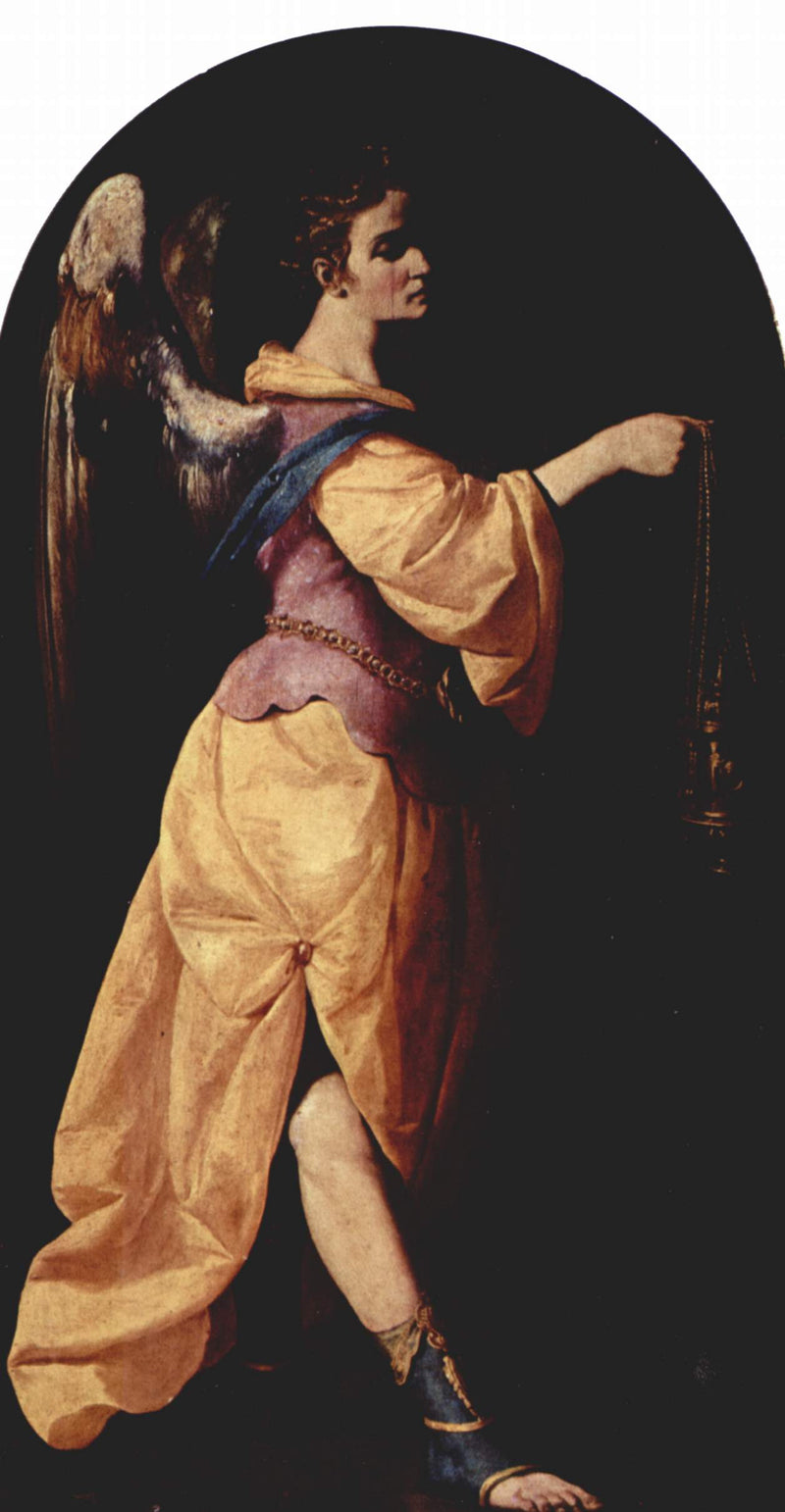 Angel carrying an incense burner - Francisco de Zurbarán