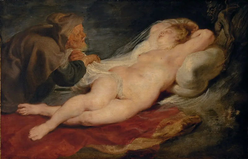 Angelique and the Hermit - Peter Paul Rubens