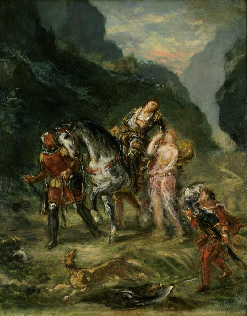 Angelique and the Wounded Medoro - Eugène Delacroix
