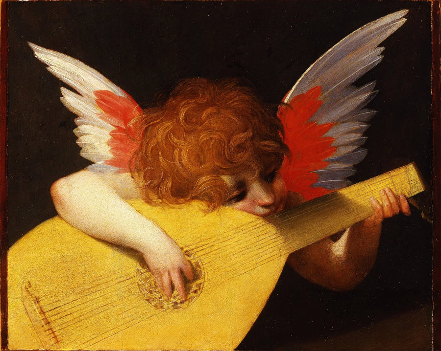 Angelot playing the lute - Rosso Fiorentino