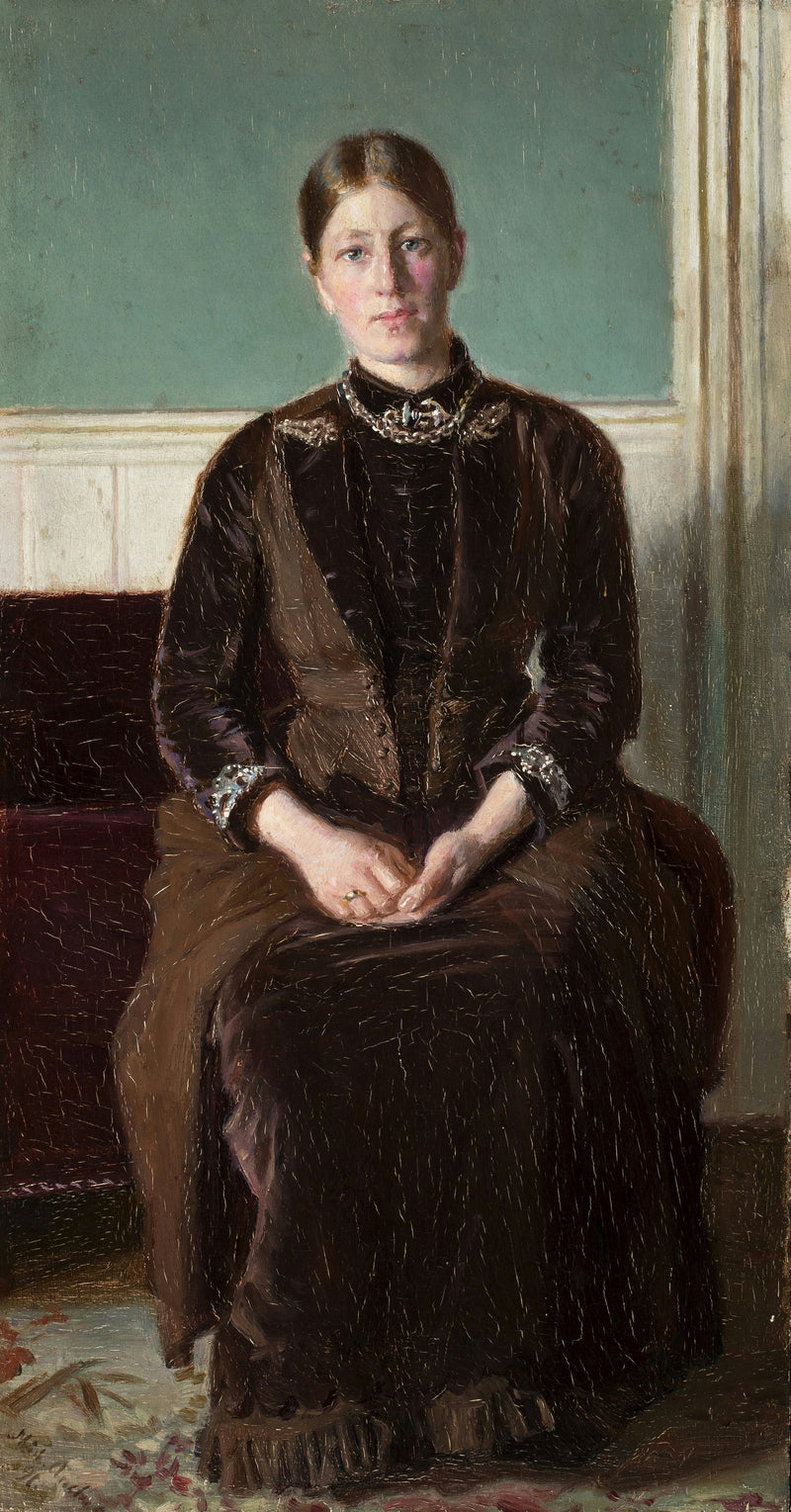 Anna Ancher seated in the north room. -Michael Peter Ancher