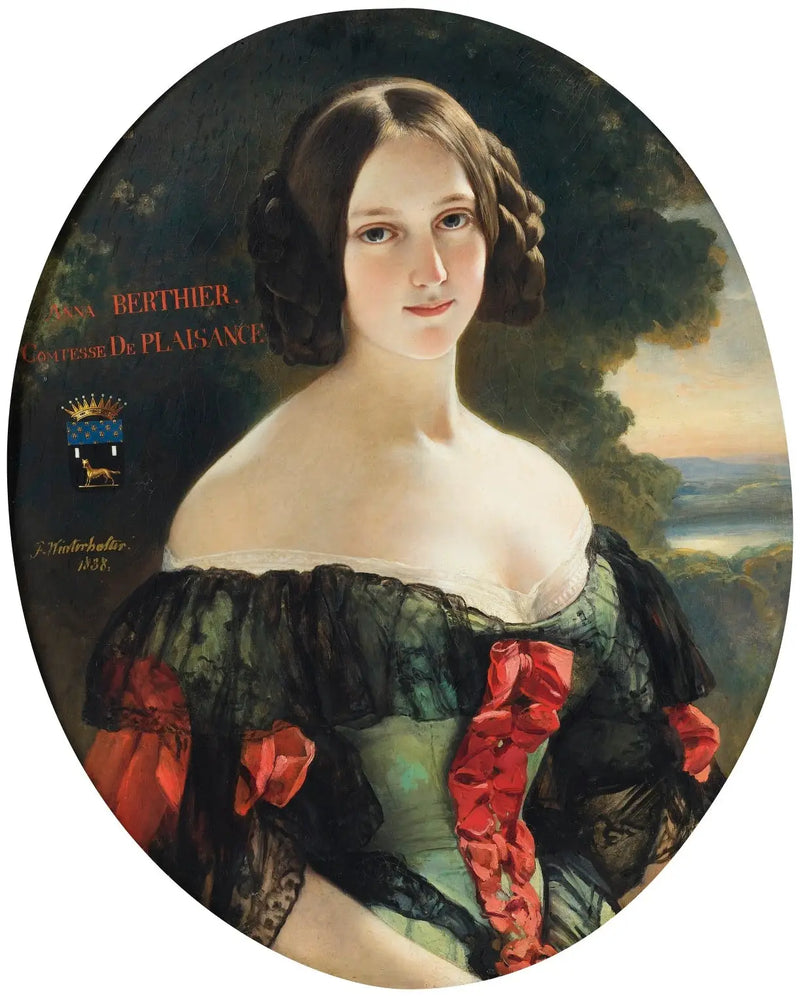 Anne, Countess of Plaisance (1815-1878), later Duchess of Plaisance, née Miss Bertier de Wagram - Franz Xaver Winterhalter
