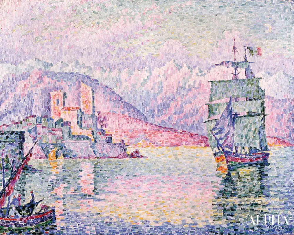 Antibes le soir, 1914 - Paul Signac - Reproductions de tableaux et peintures haut de gamme