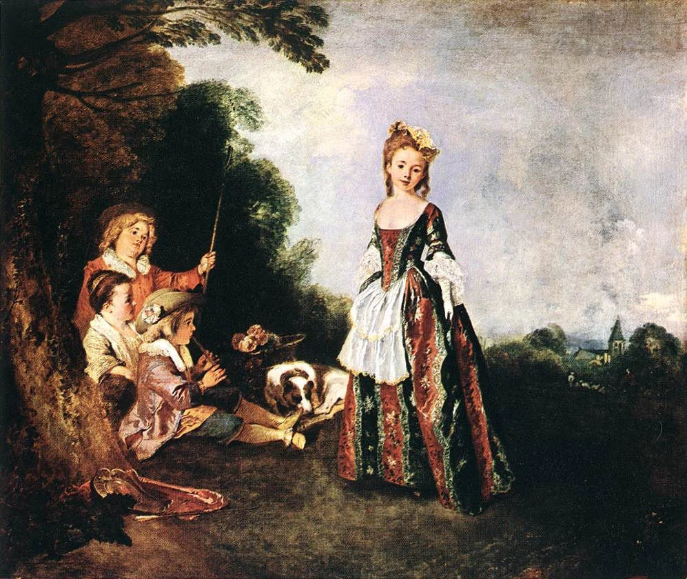 La Danse, peinture d’Antoine Watteau