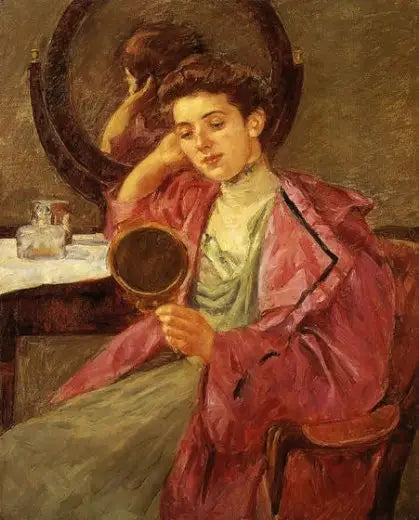 Antoinette at Her Dressing Table - Mary Cassatt