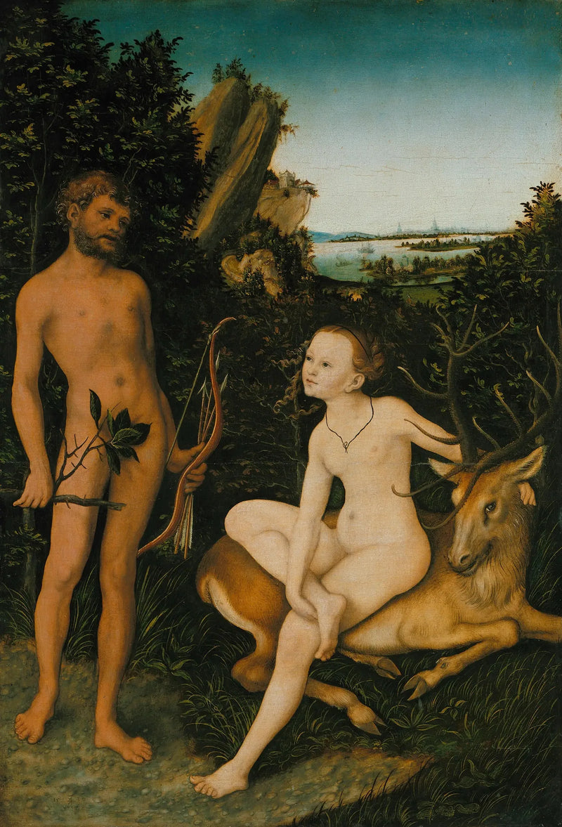 Apollo and Diana in a Forest Landscape - Lucas Cranach the Elder
