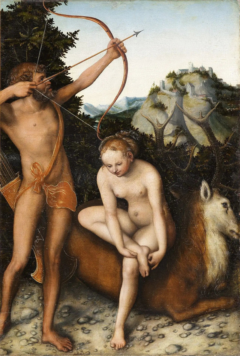 Apollo and Diana - Lucas Cranach the Elder