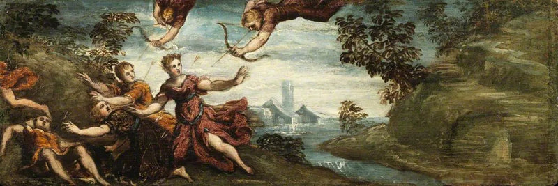 Apollo and Diana killing Niobe's children - Jacopo Tintoretto