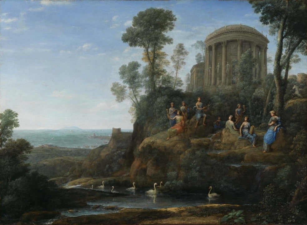 Apollo and the Muses on Mount Helicon - Claude Lorrain