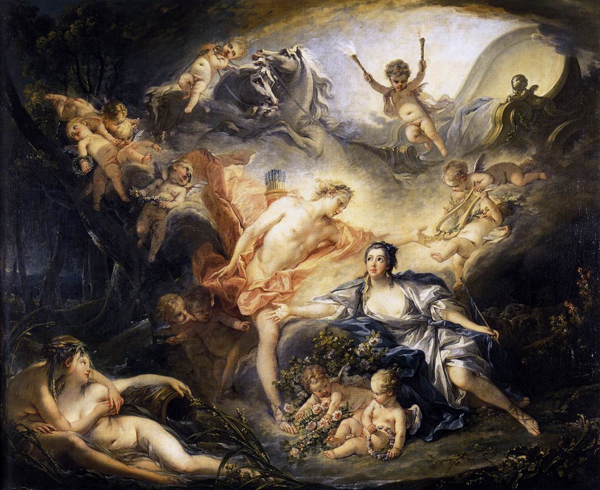 Apollo Revealing His Divinity to the Shepherdess Issé - François Boucher