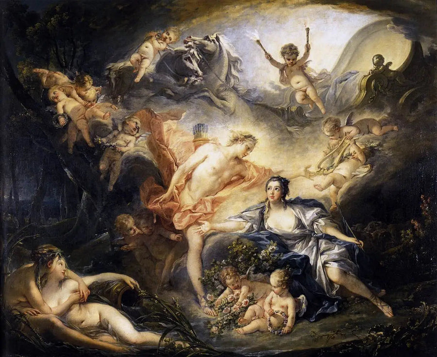 Apollo Revealing His Divinity to the Shepherdess Issé - François Boucher