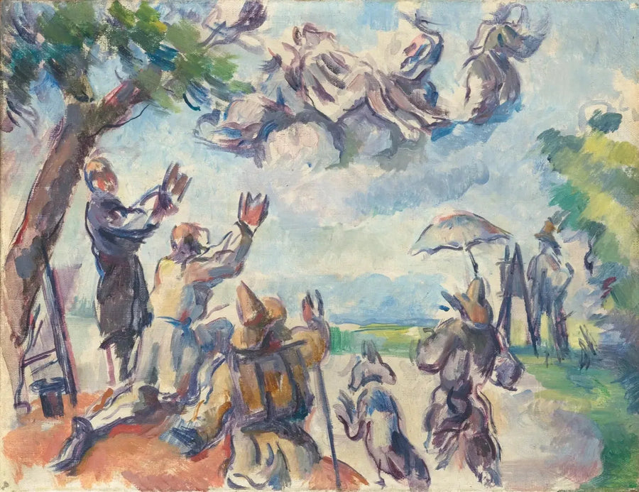 Apotheosis of Delacroix - Paul Cézanne