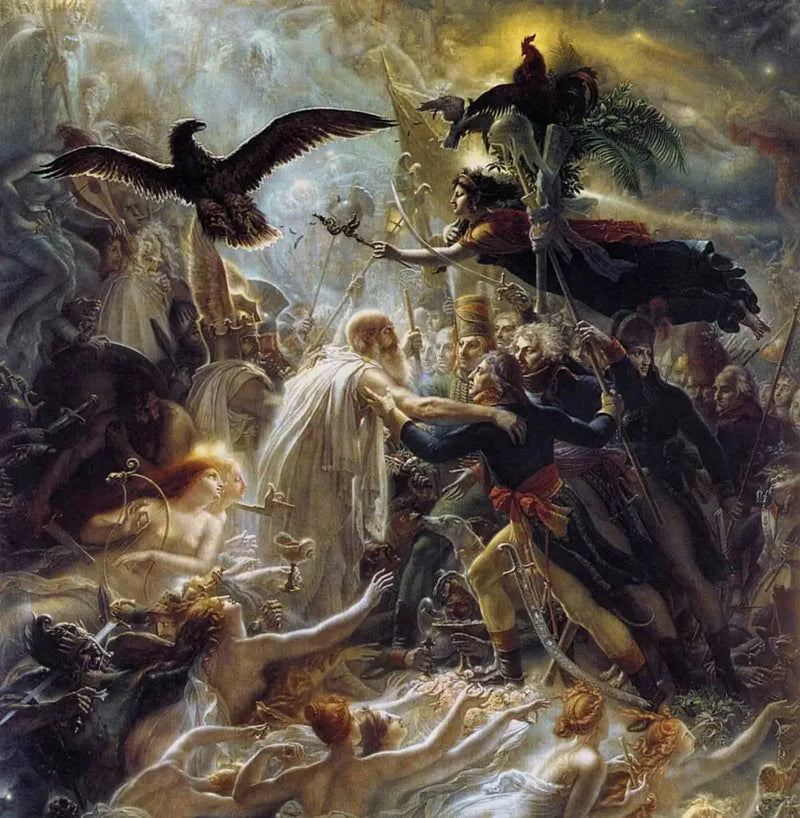 Apotheosis of the French heroes who died for the homeland during the war of liberty - Anne-Louis Girodet