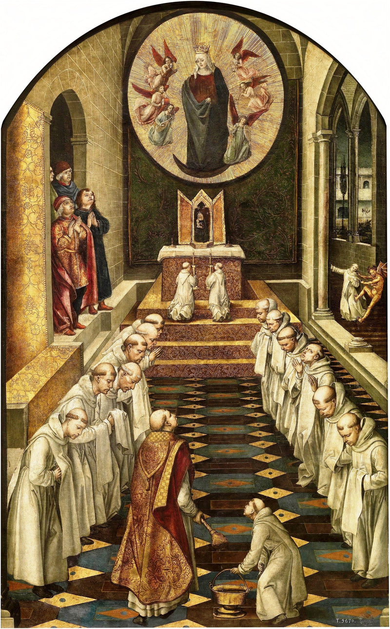 Apparition of the Virgin to a Dominican community - Pedro Berruguete