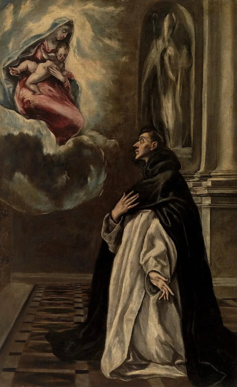 Apparition of the Virgin and Child to Saint Hyacinth - El Greco