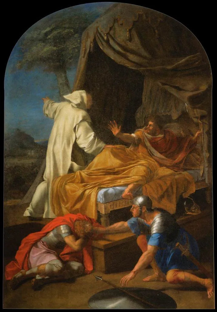 Apparition of Saint Bruno to Count Roger - Eustache Le Sueur