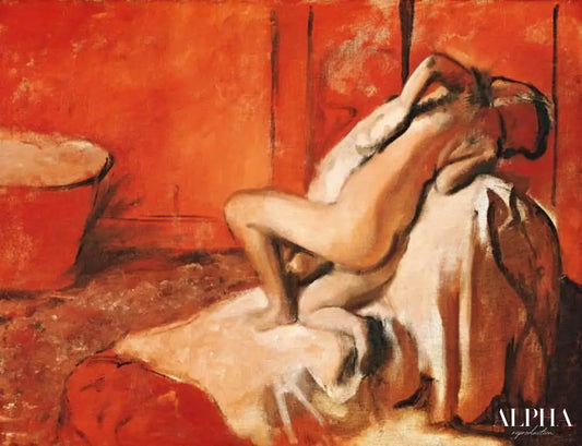 Après du bain - Edgar Degas - Reproductions de tableaux et peintures haut de gamme