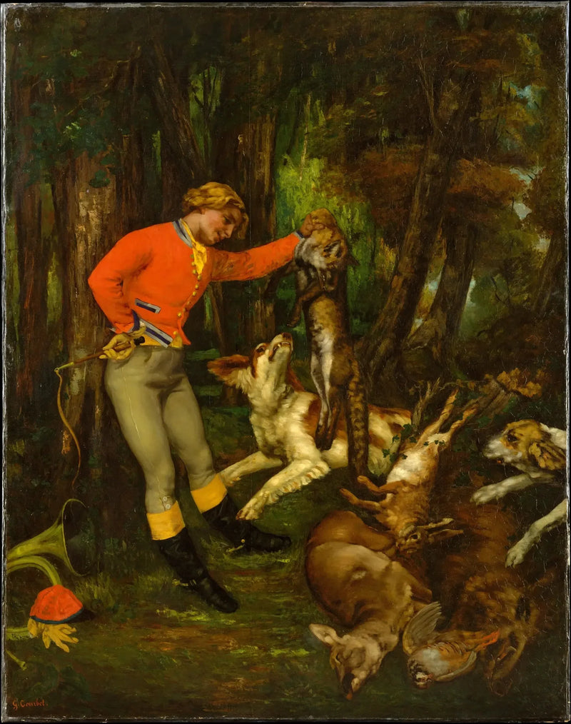 After the Hunt - Gustave Courbet