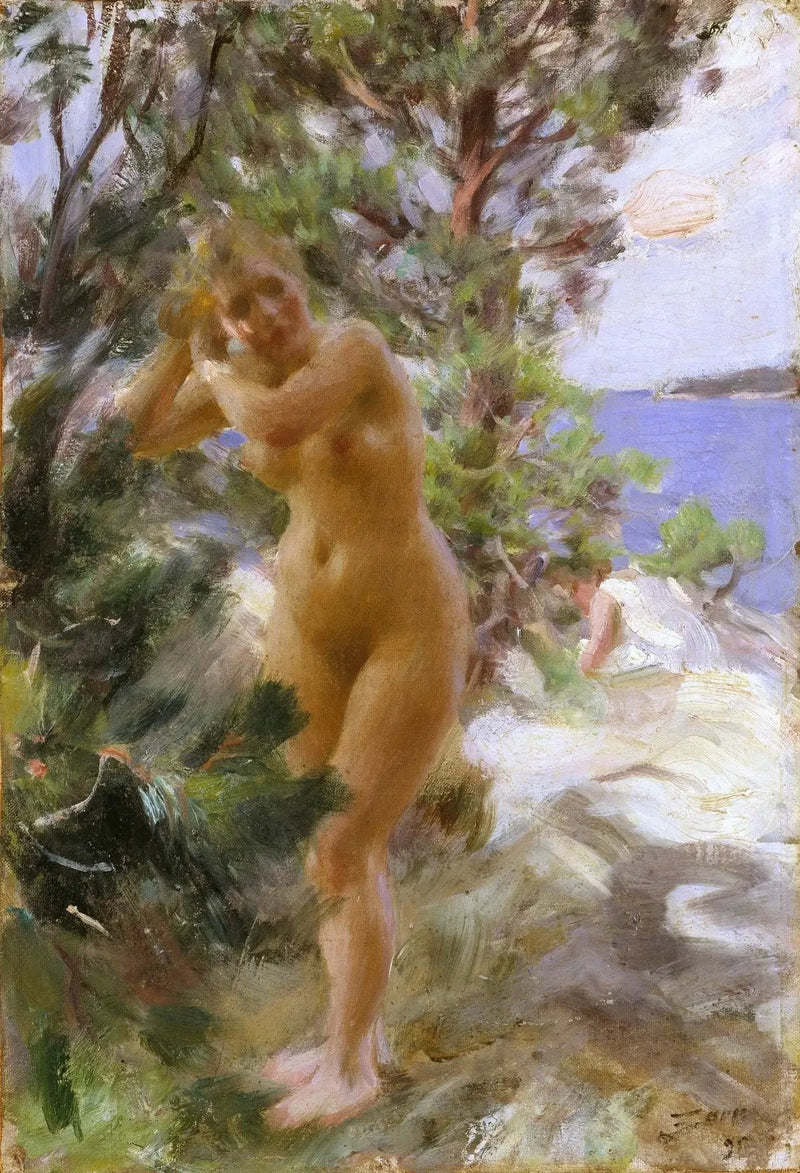 After the bath - Anders Zorn