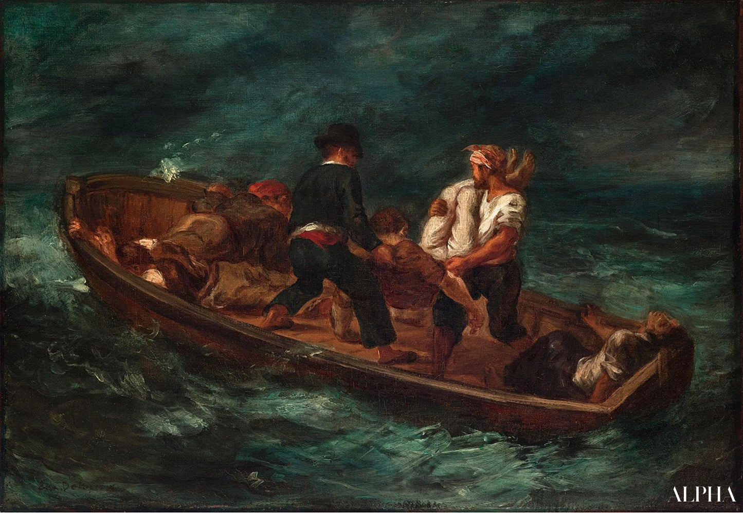 After the Shipwreck - Eugène Delacroix - High-end reproductions of paintings and artworks