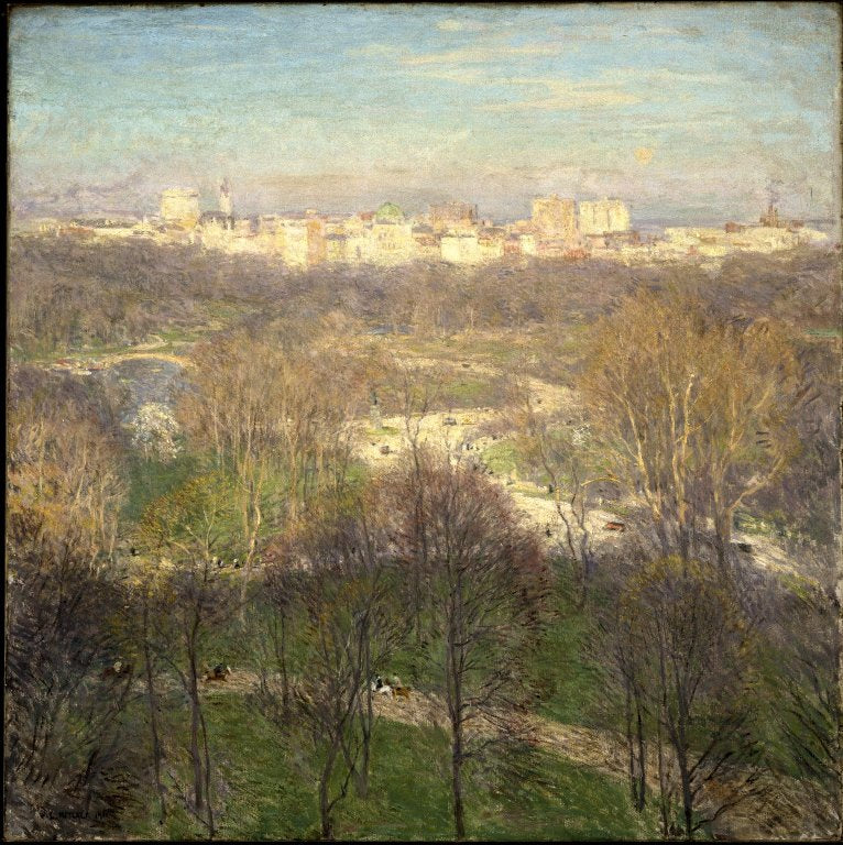 Early Spring Afternoon: Central Park - Willard Metcalf