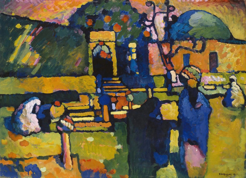 Arabes (cemetery) - Vassily Kandinsky