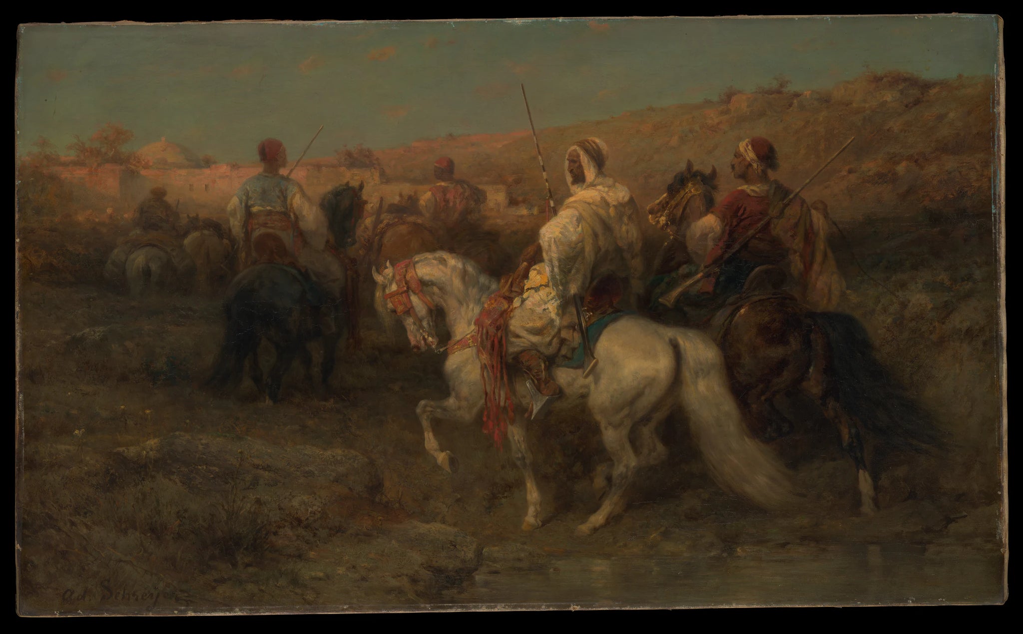Arabes en marche - Adolf Schreyer