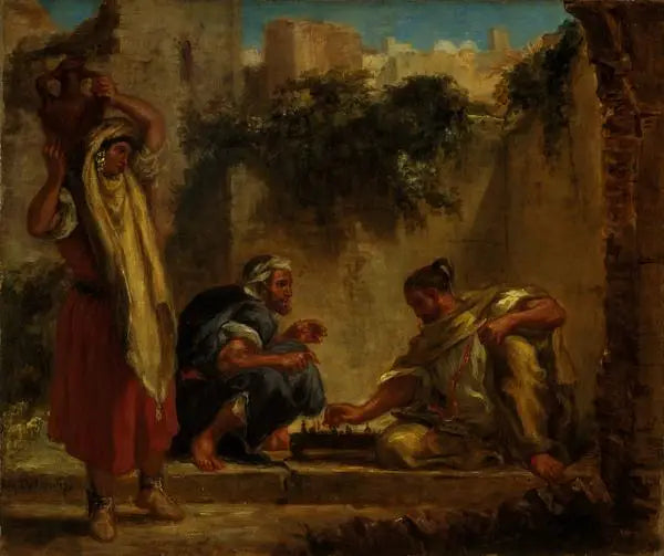 Arabs Playing Chess - Eugène Delacroix