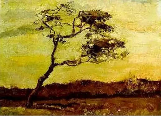 Tree whipped by the wind - Vincent van Gogh