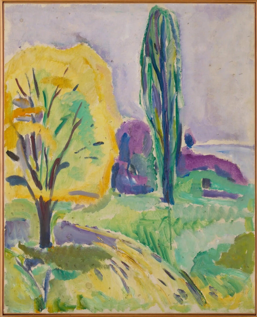 Yellow and Green Tree - Edvard Munch