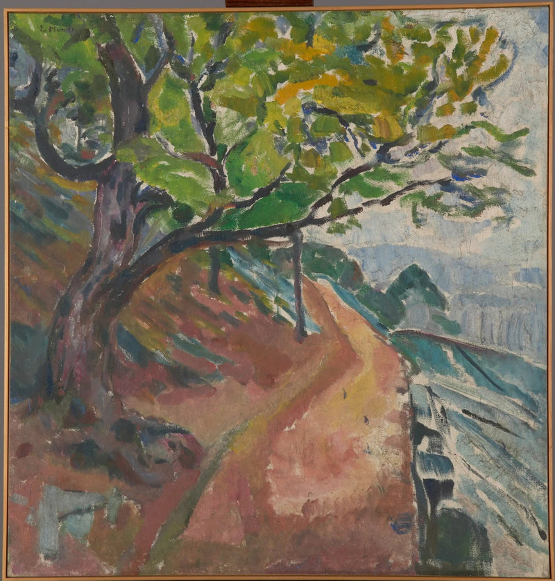 Green Tree by the Road - Edvard Munch