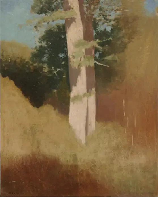 Trees in the blue sky - Odilon Redon