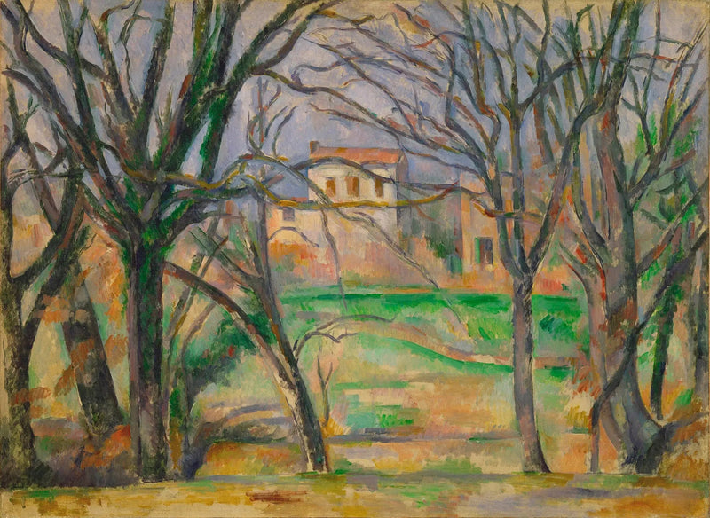 Trees and houses at the place called La Durane - Paul Cézanne