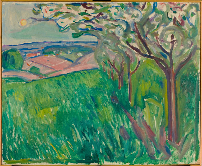 Flowering Fruit Trees - Edvard Munch