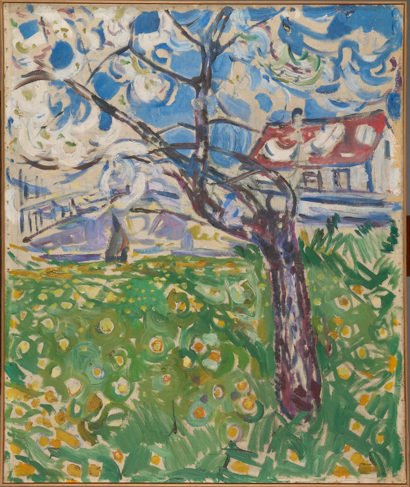 Flowering Fruit Trees - Edvard Munch