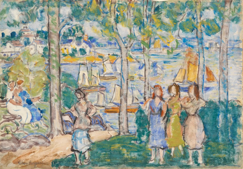 Trees, houses, people - Maurice Prendergast