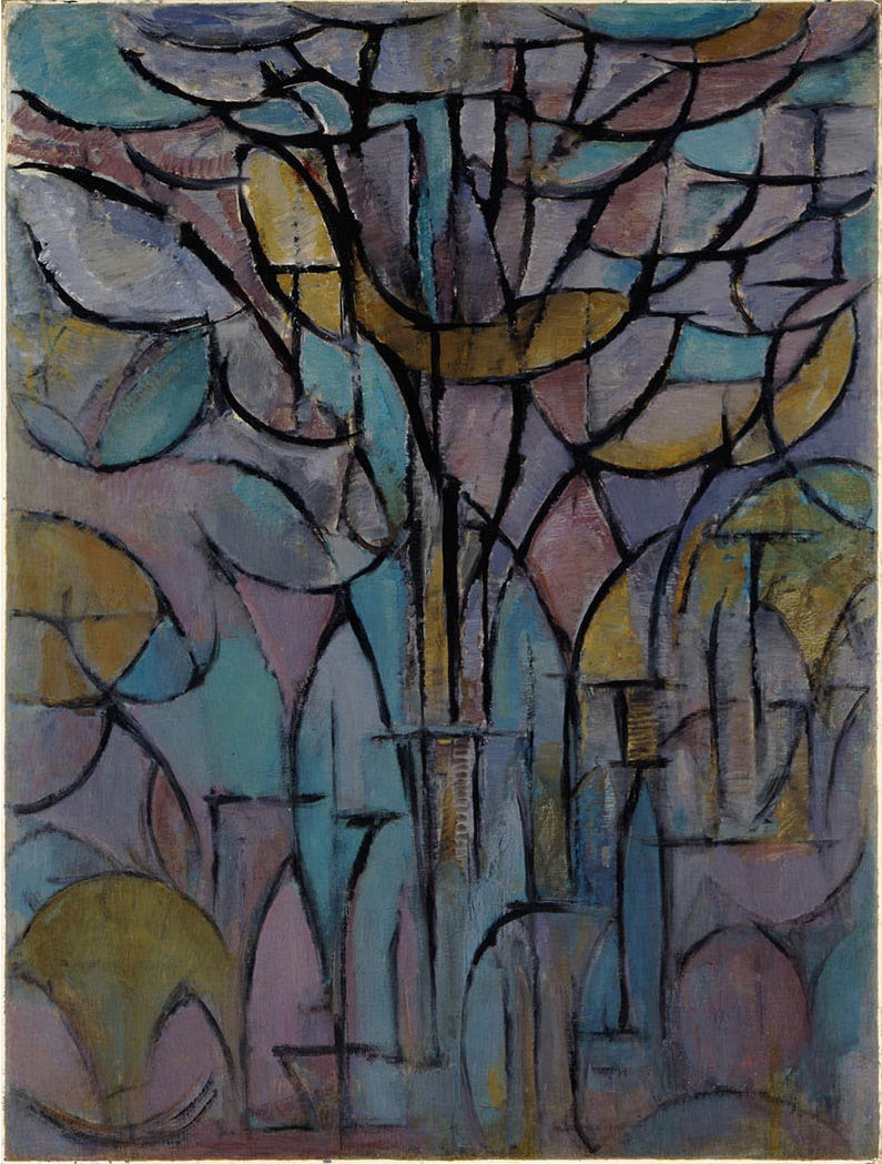 Reproduction du tableau « Arbres - Piet Mondrian » par Alpha Reproduction en peinture à l’huile