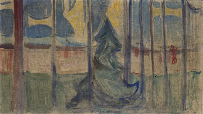 Trees by the Sea (Reinhardt Frieze) - Edvard Munch