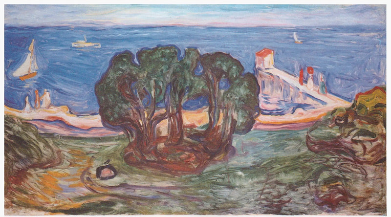 Trees on the Beach (Frise Linde) - Edvard Munch
