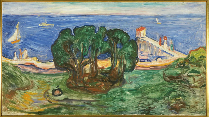 Trees on the Beach (Frise Linde) - Edvard Munch