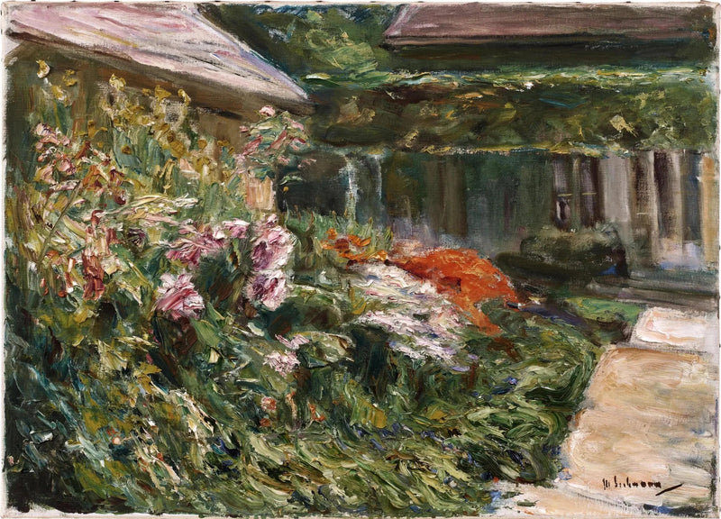 Flowering Shrubs near the Northeast-Facing Garden Shed - Max Liebermann