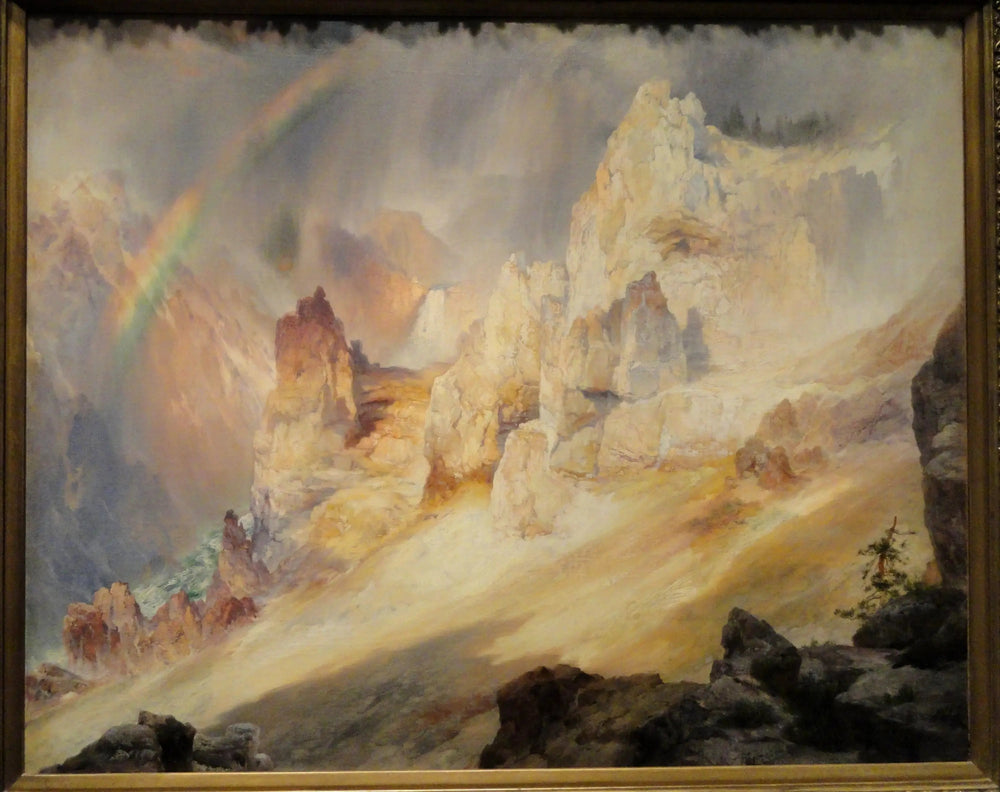 Arc-en-ciel sur le Grand Canyon de Yellowstone - Thomas Moran - Alpha Reproduction