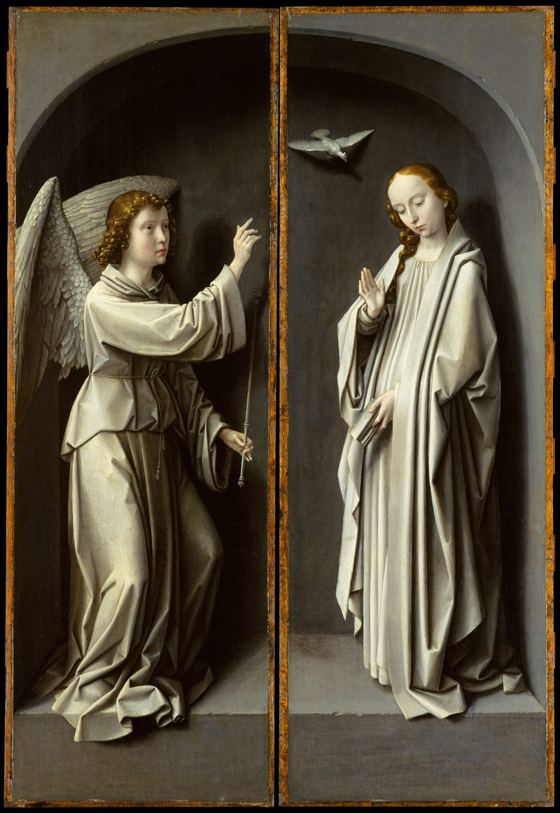 Archangel Gabriel; The Announcing Virgin - Gérard David