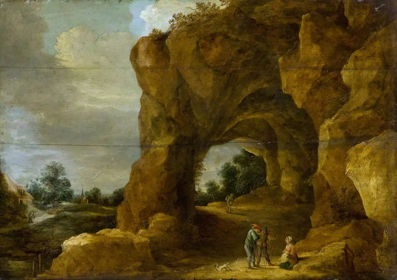 Rocky Arch with Characters - David Teniers the Younger