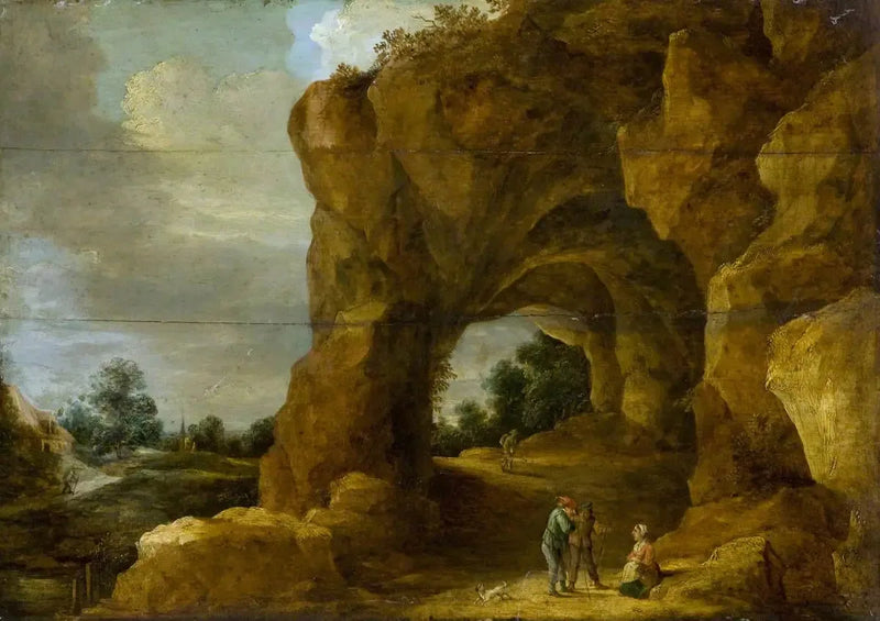 Rocky Arch with Characters - David Teniers the Younger