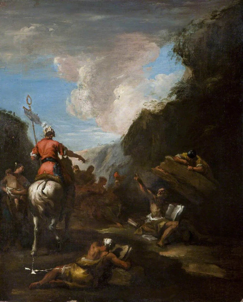 Archimède et Hiéron at the Siege of Syracuse - Sebastiano Ricci