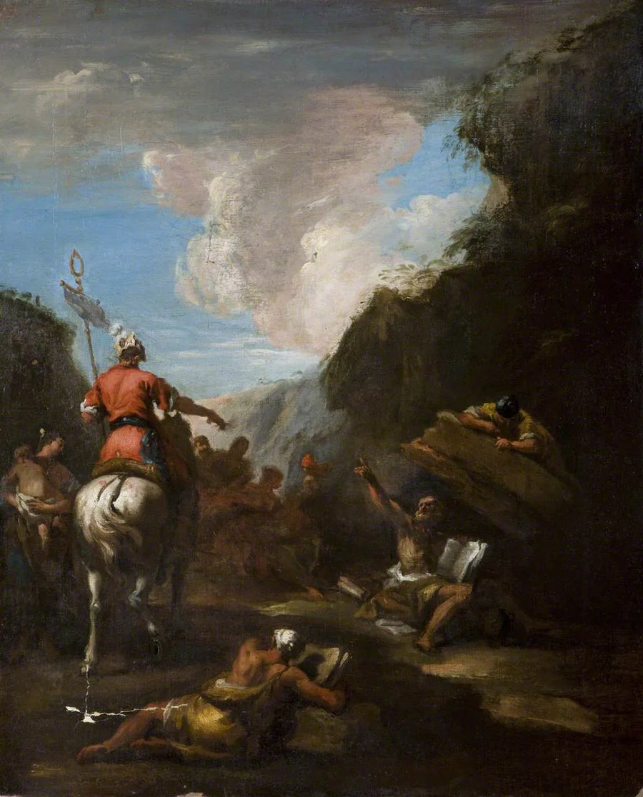 Archimède et Hiéron at the Siege of Syracuse - Sebastiano Ricci