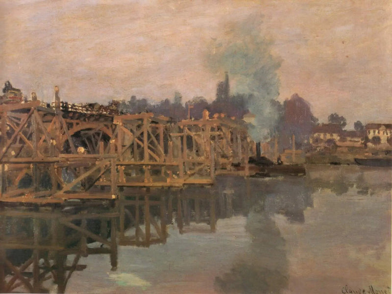 Argenteuil, the bridge under repair - Claude Monet